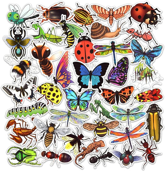 Bug Stickers for Kids Insect Stickers for Scrapbooking for Teachers Stickers for Water Bottles Waterproof Insect Stickers