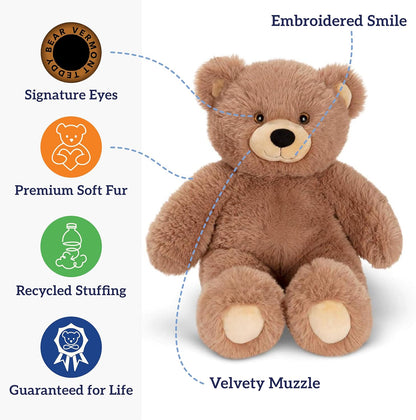 Cuddly Soft - Brown Bear Stuffed Animal, Oh so Soft, 18 Inch